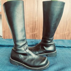 Fluevog Cece Tall Black Boot